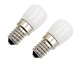 2x 230V AC 3W 3000K E14 mini LED Ersatzlampe für Nähmaschine Kühlschrank Lampe Birne L