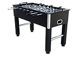 Solex Kicker Table United Tischfußball Profi Kickertisch stabiler Fußballtisch Korpus schwarz verchromte Spielstang