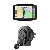 TomTom Navigationsgerät Start 42 (4,3 Zoll, Karten-Updates Europa, Fahrspurassistent, TMC) + TomTom Lüftungsschlitzhalterung