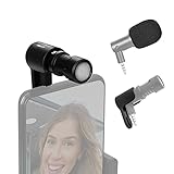 SYNCO Smartphone-Mikrofon-Handy-Externes-Richtmikrofon, 3,5 mm-TRRS Kardioide-Kondensator, 90°Drehung Video Microphone, Kompakt für Android Huawei Samsung iPhone Tablet, Vlogging YouTube MMic-U1