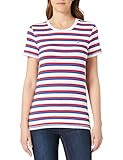 Tommy Hilfiger Damen TH COOL ESS Slim Round-NK SS Baby-und Kleinkind-Tank-Top, Ombre STP/Feuerwerk, Larg