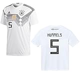 adidas DFB Deutschland Trikot Home Kinder 2018/2019 - HUMMELS 5, Größe:140