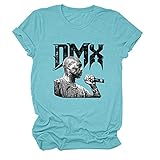 DMX T-Shirt Bedruckt Herren und Damen Rundhals Kurzarm Rapper Bedruckt lose groß