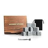 X Home Whisky-Steine, 9er Set, edles Geschenk für Männer, tolles Geschenk für Geburtstag, Weihnachten, Vatertag, Ruhestand, Valentinstag
