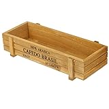 Pflanzgefäß aus Holz, rechteckig, für Sukkulenten, Pflanze, Blumenbeet, Pflanzk