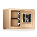 AMAFS Safe für Safe Box Digital Safe Box Doppelte Sicherheitsschlüsselsperre und Passwortschutz Cash Safe Beautiful H