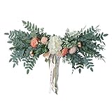 liu Künstliche Blumengirlande imitiert Blumenringtag, verwendet für Haustür, Hochzeit, Wand, Hauptdek