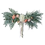 liu Künstliche Blumengirlande imitiert Blumenringtag, verwendet für Haustür, Hochzeit, Wand, Hauptdek