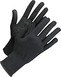 Worksafe 12 Paar Arbeitshandschuhe Baumwolle, Strickhandschuhe mit Noppen, L71-720, Gr. 8-9, schw