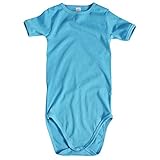 wellyou T-Shirt Body Kurzarm, Kinder Body in großen Größen für Jungen und Mädchen, türkis Größe 140-146