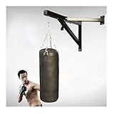 ZHANGQINGXIU Boxsackhalterung,Schwere Boxsack Wandhalterung Boxsack Wandhalterung Wiegen 200 Kg Wandhalter Sandsack Kleiderbügel Ringe Fester Rahmen (Color : Black, Size : 77x71x53cm)