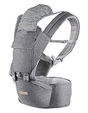 Babytrage, 6 in 1 Kindertrage Ergonomisch, Babytrage für Neugeborene ab Geburt, Baby Bauchtrage Rückentrage, verstellbarer Gürtel, Reine Baumwolle Leicht＆atmungsaktiv 3-36Monate (3,2 bis 20 kg)