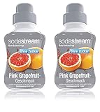 SodaStream Getränke-Sirup ohne Zucker Pink Grapefruit Geschmack 375ml (2er Pack)