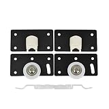 X-BAOFU, 2pair Sliding Schranktür Rollers Kabinett Kupfer Stützrad Pulley for Garderobe Fenster Möbelbeschläge (Größe : 84 * 45mm)
