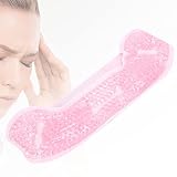 Migräne Ice Pack, Kopf Eisbeutel, Kopfschmerzen und Migräne Kühlpack Kalt Warm Kompresse Gel Kühlpad Kiefer für Gesicht, Weisheitszähne Kühlung, Kopf (Rosa)