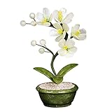 DHCZZRS774 Künstlicher Bonsai-Baum Künstliche Bonsai kleine künstliche Pflanzen Bonsai Bäume Geschäftsöffnung Orchidee Jade Carving Crafts Dekoration Topfpflanzen Gefälschte Pflanze im Top