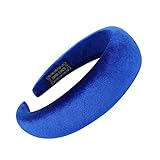 YWLINK Mode Samt Sport Haarband Volltonfarbe Damen Haar Kopfband Einfache SüßE MäDchen Stirnband(A Blau,)