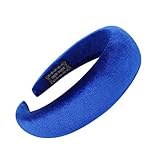 YWLINK Mode Samt Sport Haarband Volltonfarbe Damen Haar Kopfband Einfache SüßE MäDchen Stirnband(A Blau,)