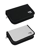 2x Flashdrive Wallet Aufbewahrungs-Tasche für je 6 USB Stick