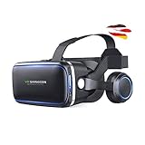 VR-3D Virtual Reality Brille, Universal kompatibel mit vielen Handy-Modelle in der Größe 4 bis 6 Zoll u. a. Samsung, iPhone, Google Sony,Huawei,X