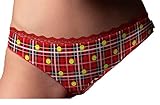 Smiley Roter Slip mit Metallgeldbörse, Rot S