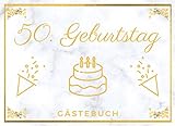 50. Geburtstag Gästebuch: Erinnerungsbuch und Fotoalbum zum Eintragen | Für Glückwünsche und Bilder | 50 Jahre | Ideales Geburtstagsgeschenk