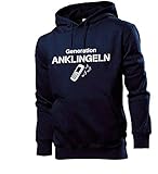 Generation Anklingeln Männer Hoodie Sweatshirt Navy M