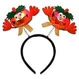 LYWYOUDDKH Erwachsenes Kind Halloween Stirnband Frühling Kürbis Geister Fledermaus Katze Leuchten H