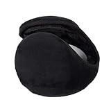 Bodhi2000® Ohrenschützer für Damen und Herren, aus Plüsch, einfarbig, warm Gr. One size, Schw