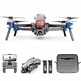 Macium Faltbare Drohne mit Kamera, M1 5G WiFi Faltbare 4K HD Kamera Drohne 2-Achsen Gimbal Brushless Motor Quadcopter, für Kinder Anfäng