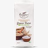 Ruggeri italienischer Bio Vollkorn Hartweizengries fein für Brot, Pizza, Pasta oder Focaccia pane integrale 10x500g