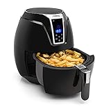 Princess XL Heißluftfritteuse mit digitalem Display, 3,2 Liter, 1400 Watt, ohne ÖL, einfach zu reinigen , Aerofryer 182021