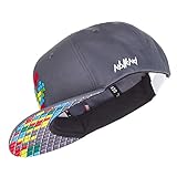 Nebelkind Snapback Cap Grau Pixel Bunt Größenverstellbar Unisex One S