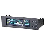 5,25” LCD PC Temperatur Anzeige Panel Lüftersteuerung Temperaturanzeige Controller (5.25 Zoll)