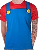 Super Mario - Cosplay Mario - T-Shirt | Original Merchandise, Größe:XXL