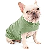 Dociote Hund Pullover - weiche und warm T-Shirt Hunde Frühling Kleidung Mantel Katzenpullover für kleine Hunde Katzen Grün S