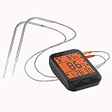 Greatideal Drahtloses Grillthermometer, Digitales Fleischthermometer, Kochthermometer für Fleischgrill, Smart App Monitoring Instant Read, E