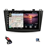 9'GPS Navigation Auto Stereo Radio Multimedia Video Player Für Mazda 3, Mazda 3 bk 2004-2009 Unterstützung Bluetooth Lenkradsteuerung USB Dash Cams CarPlay (Color:WiFi 1G+16G)