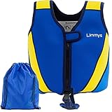 Limmys Premium Neopren Schwimmweste - Ideale Schwimmhilfe für Jungen - Extra Kordelzugtasche inklusive (Gross)