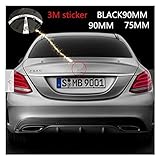 SRFDM Fit Für Mercedes Benz Chrome Sterne Kofferraum Emblem Badge 90Mm / 75Mm (Color : Silver 75Mm)