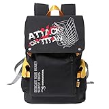 WANHONGYUE Attack on Titan Anime Cosplay Unisex Backpack 15.6 Zoll Laptop Rucksack Schulranzen Reisetasche Gelb / 3