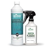 Bio-Chem Caravan- und Wohnmobil-Reiniger Konzentrat - 1000 ml + Handspray-Mischflasche - für Wohnmobile Wohnwagen Vorzelte Reg