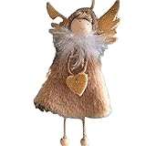 Mxhuc Handgefertigter Weihnachtsengel-Anhänger, Weihnachtsbaum, Hängeornament, Festival, Heimdek