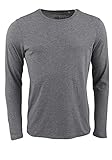 OLYMP Level Five Body fit Shirt Langarm Rundhals grau Größe L