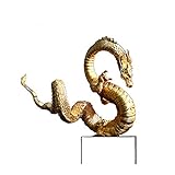 CHENXIANGTA8 Buddha-Statue Pure Kupfer Goldene chinesische Drachenstatue Drache Modell High-End-Handwerk Büro Home Decoration Ornamente High-End Geschenke Garten-Buddha-S