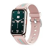 XQPK Armbanduhr Full Touch IP68 Wasserdicht Smart Watch Pulsuhren für Damen und Herren für Android und iOS (C)