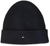 Tommy Hilfiger Herren Pima Cotton Beanie Hut, Desert Sky, OS