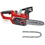 Einhell Akku-Kettensäge GE-LC 18/25 Li-Solo Power X-Change (Li-Ion, 18 V, 25 cm Schwertlänge, Rückschlagschutz, Kettenfangbolzen, inkl. Ersatzkette 25 cm 1,3 39 T 3/8, ohne Akku und Ladegerät)