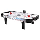 COSTWAY 42 ' Air Hockey Spieletisch, Airhockey Tisch mit elektronischem LED-Punktezähler, Lufthockey Eishockey, Airhockeytisch Tischhockey mit 2 Pucks 2 Griffe, 2 Ziele, 106,5x53,5x30,5