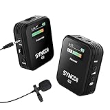 SYNCO Lavalier-Funkmikrofon-Wireless-Ansteckmikrofon-Kabellos G2 (A1), TFT-Bildschirm, 2,4GHz Microphone System, Audioüberwachung, Gain-Control, bis zu 70m für Kamera Smartphone Laptop DSLR C